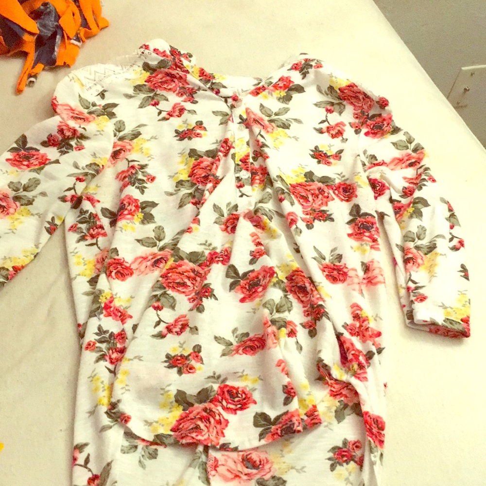 White floral shirt